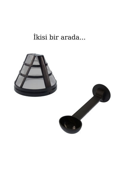 Çeşitli Markalarla Uyumlu Kahve Makinesi Filtresi Ve Ölçü Kaşığı