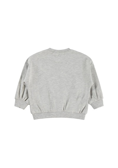 Civil Baby Tavşan Baskılı 3-18 Ay Sweatshirt - Gri Karmelanj
