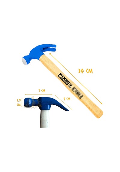 Fixio Ahşap Saplı Çatal Çekiç 300 Gr.