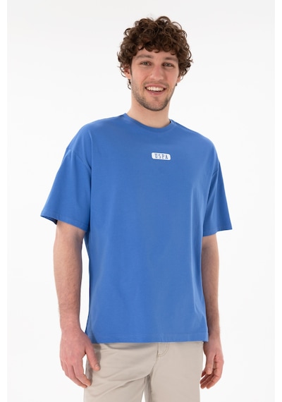 U.S. Polo Assn. Erkek Oversize Fit Bisiklet Yaka İndigo Tişört 50305923-VR028 U.S. Polo Assn. Erkek Oversize Fit Bisiklet Yaka İndigo Tişört 50305923-VR028