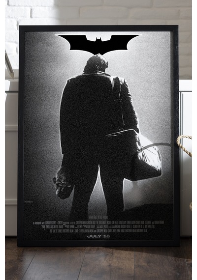 Batman Joker Siyah Ahşap Çerçeveli Poster, Dekoratif Film Duvar Tablosu