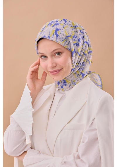 Silk Home Soft Eşarp 73091-11 Gümüş, Morcivert, Asit