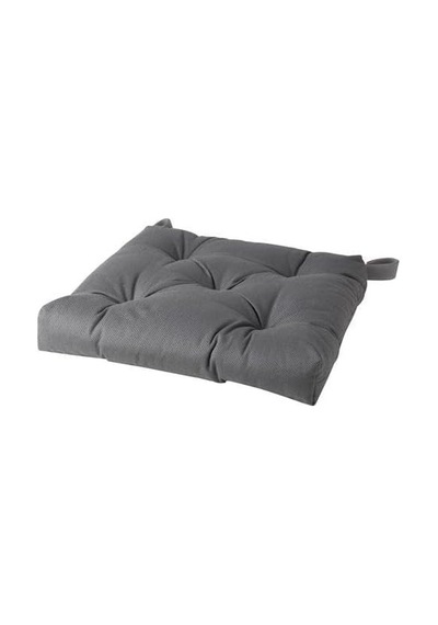 Ikea Sandalye Minderi Cırt Koyu Gri Renk 40/35x38x7 Cm Meridyendukkan Cırt-cırtlı-pamuklu Genel
