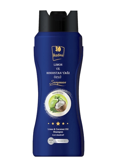 Radins Limon ve Hindistan Cevizi Yağı Özlü Şampuanı 600 ML