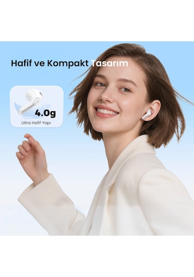 Soundpeats Air6 Hs Hi-res Ldac Enc Tws Kablosuz Bluetooth 6.0 Kulaklık Beyaz