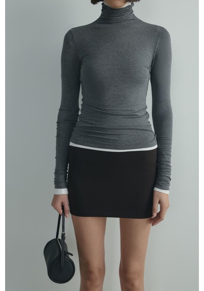 Suud Collection Füme Boğazlı Body