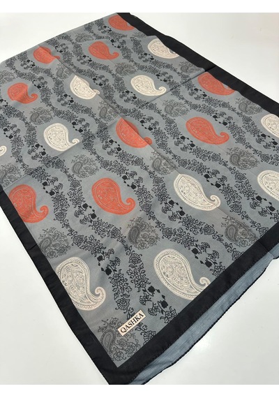 Qashka Soft Pamuklu Şal Etro Desen Lbd1416-43984 Çok Renkli