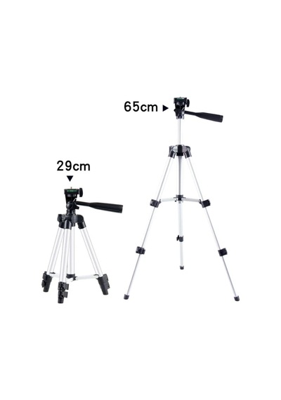 Ally 65cm Alüminyum Cep Telefonu+kamera Tripod Stand- 5775 - Karbul8712-2611 Siyah-gri