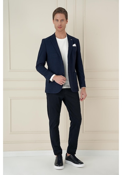 Efor C 695 Slim Fit Lacivert Spor Ceket Lacivert