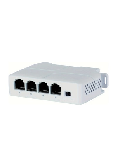 Sunshine011 100mbps 1 Giriş 3 Çıkış Poe Extender White Usb Destekli Cctv Kamera Ağ Güçlendirici Ev Ofis Güvenlik Sistemi Kolay Kurulum Dayanıklı Yapı