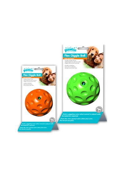 Pawise Flex Chime Sesli Köpek Oyun Topu 7 CM Çok Renkli
