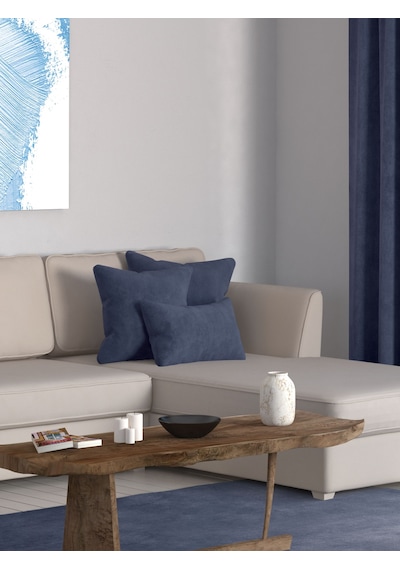 Br Perle Home Daily Series Uzay Mavisi Rengi Kırlent Yastık Kılıfı Uzay Mavisi