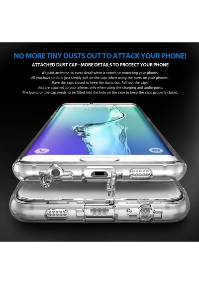 Ringke Fusion Galaxy S6 Edge Plus İle Uyumlu Kılıf Smoke Black