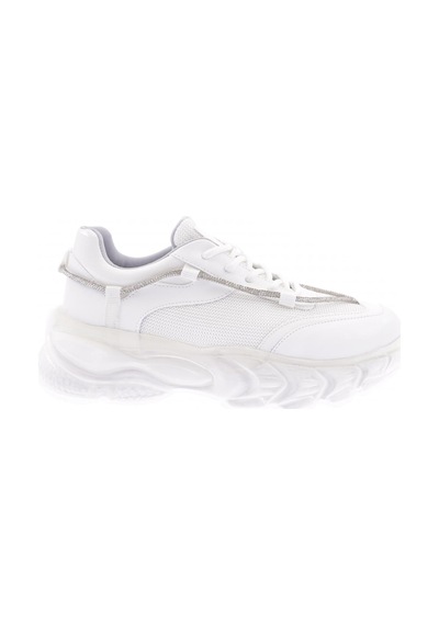 Dgn 70117-22y Kadın Bağcıklı Kalın Taban Sneakers Ayakkabı 70117-2027-R0198 Beyaz