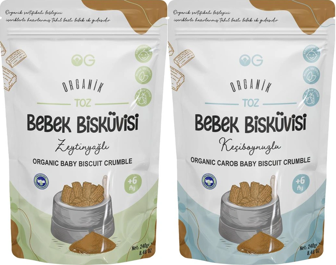 Organik Keçiboynuzlu Ve Zeytinyağlı Bisküvi Tozu Seti