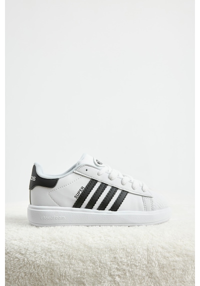 Tonny Black Rahat Kalıp Nefes Alabilen Bağcıklı Sneaker Çocuk Unisex Beyaz Siyah File Sneaker Tbtmkd070