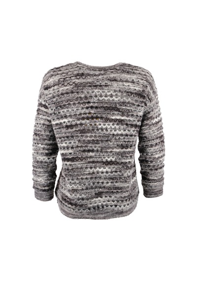Vedi Minimalist Oversize 3/4 Kol Kadın Kazak - Günlük Kullanım Siyah