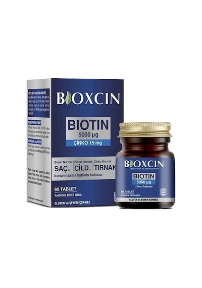 Bioxcin Biotin 5000 Mcg Çinko 15 Mg 60 Tablet