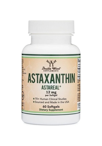 Astaxanthin 12 Mg 60 Softgels Astareal 70+ Human Clinical Studies