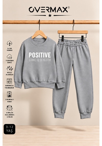 Overmax Positive Baskılı Çocuk Kapüşonsuz Sweatshirt Ve Eşofman Takımı 3-12 Yaş Gri Üst-gri Alt - 921449094 Gri Üst-gri Alt Overmax Positive Baskılı Çocuk Kapüşonsuz Sweatshirt Ve Eşofman Takımı 3-12 Yaş Gri Üst-gri Alt - 921449094 Gri Üst-gri Alt