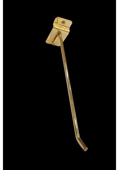 Yüksek Kalite Gold Kaplama 10 Adet 15 Cm Kanallı Pano Kancası Raf Altın