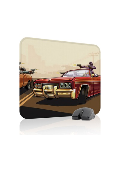 Gta San Andreas Kaymaz Dikişli Kauçuk Oyuncu Mousepad V1 - 48x40 Xl Gaming Mouse Pad Fare Altlığı