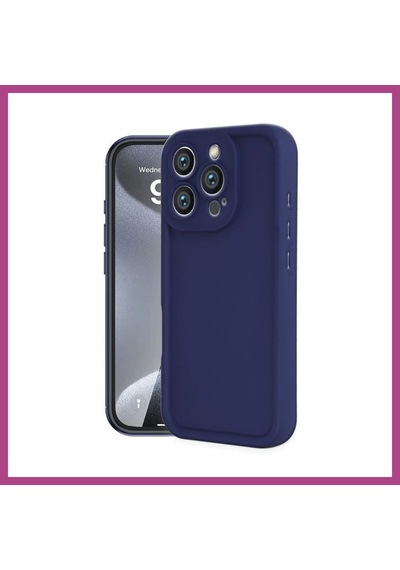 Gees Global Apple iPhone 16 Pro Max Uyumlu Kılıf Viera Silikon - Lacivert Gbzs