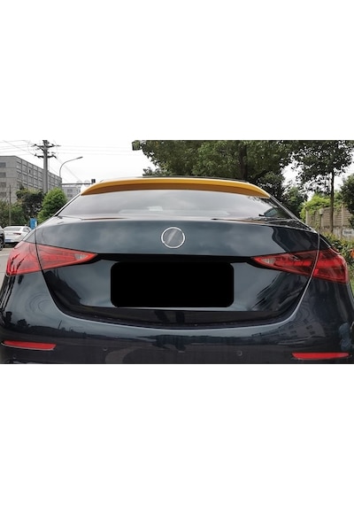 Mercedes W206 Cam Üstü Spoiler Parlak Siyah Abs Plastik İthal Ürün 2021+