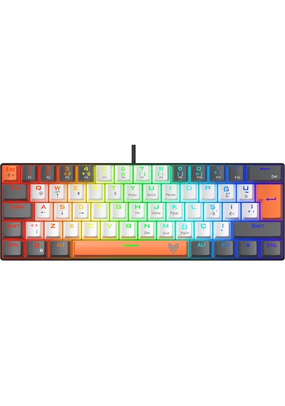 Blueforce Striker Rgb Mekanik Gaming Oyuncu Klavyesi Red Switch Q Tr Mix Renk
