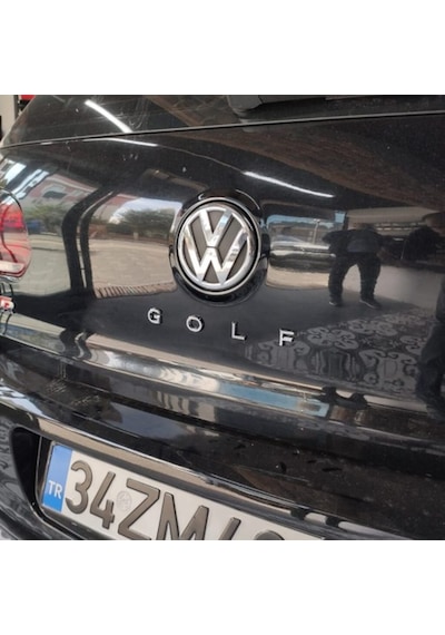Golf Yazısı Bagaj Arması Bagaj Yazısı Gri Siyah