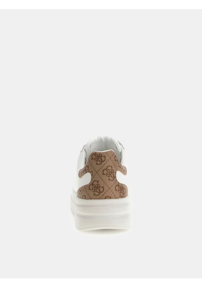 Guess Elbina Kadın Deri Sneaker Ayakkabı Fljelbfal12 Bej