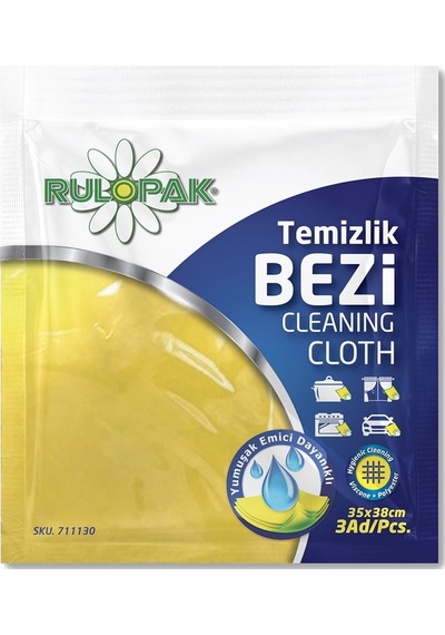 Rulopak 3'Lu Temizlik Bezi