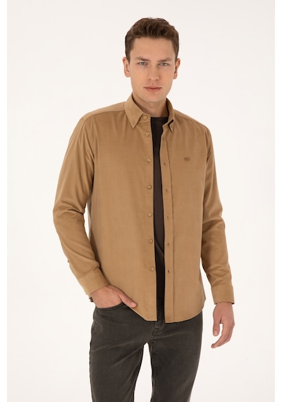 U.s. Polo Assn. Erkek Petrol Gömlek Desenli 50315915-vr151 Oıl