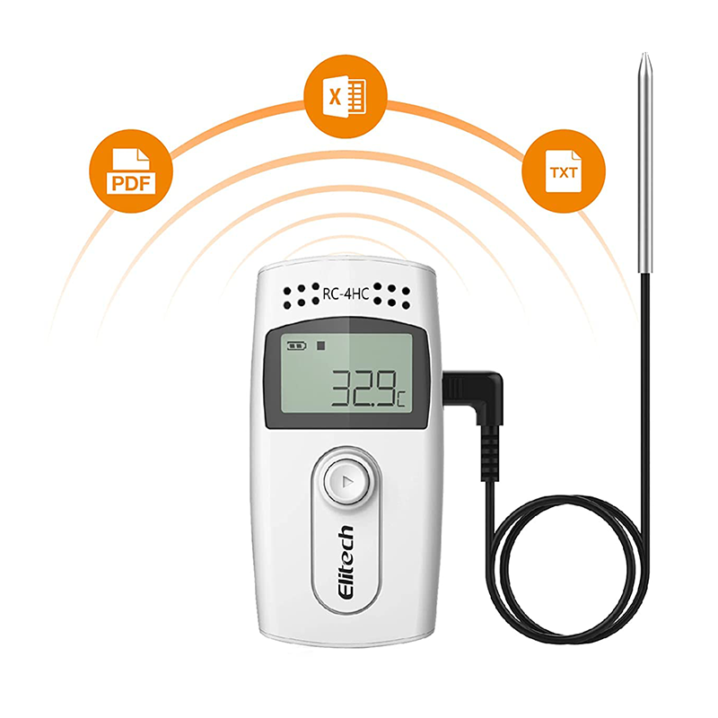 Elitech Rc-4hc Sıcaklık Ve Nem Kaydedici Datalogger Pdf Rapor Kablolu Prob 0