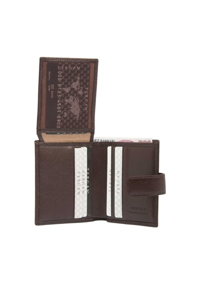 Tergan Kahve Deri Erkek Cüzdan - S1ce00001623-b07 Kahverengi