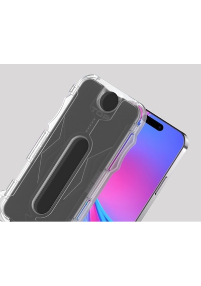 Apple Uyumlu   iPhone 16 Pro Kolay Uygulama Aparatlı 5d Magic Privacy Hayalet Cam Ekran