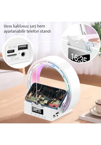 Magicvoice Mv-25163 Bluetooth Taşınabilir Hoparlör Kablosuz Telefon Standlı Şarjlı