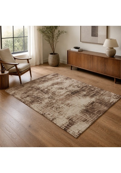 Kartela Halı Alea Halı Jüt Taban Dokuma Halı Kahverengi - 100 X 150 Cm