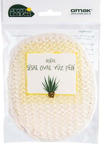 Omak Organik Sırt Masaj Lifi + Eldiven Lifi + Oval Yüz Pedi Bej
