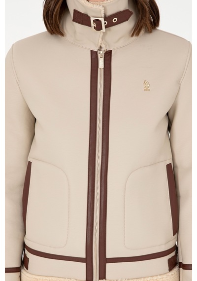 U.s. Polo Assn. Kadın Ekru Deri Mont-kaban 50297261-vr019 Ecru