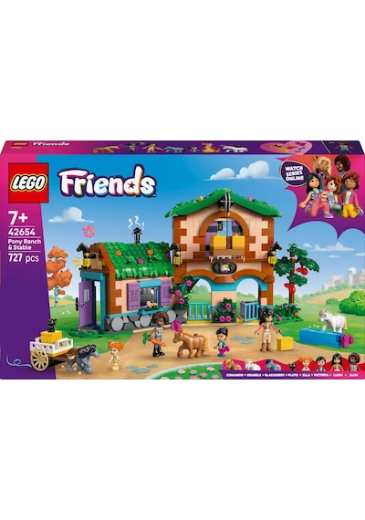 LEGO® Friends Midilli Çiftliği ve Ahır 42654 - 7 Yaş ve Üzeri Çocuklar için Yaratıcı Oyuncak Yapım Seti (727 Parça)