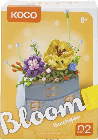 Bloom Boutique Çiçek Çanta Mini Blok Yapım Seti 223 Parça Yetişkin Ve Çocuk Dıy Dekorasyon