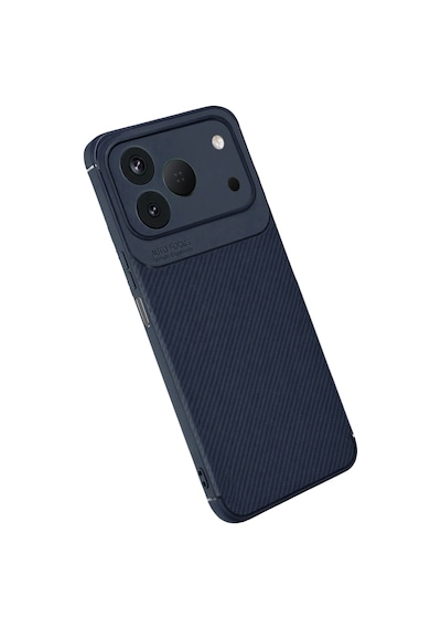 Newface Tecno Spark 50 4g Auto Focus Karbon Kapak - Lacivert Diğer