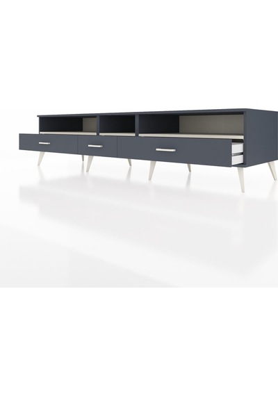 Kronos Tv Ünitesi 3 Raflı 3 Çekmeceli 220x59x51 Antrasit-aytaşı/antrasit Aytası/antrasıt - Antrasıt Kronos Tv Ünitesi 3 Raflı 3 Çekmeceli 220x59x51 Antrasit-aytaşı/antrasit Aytası/antrasıt - Antrasıt
