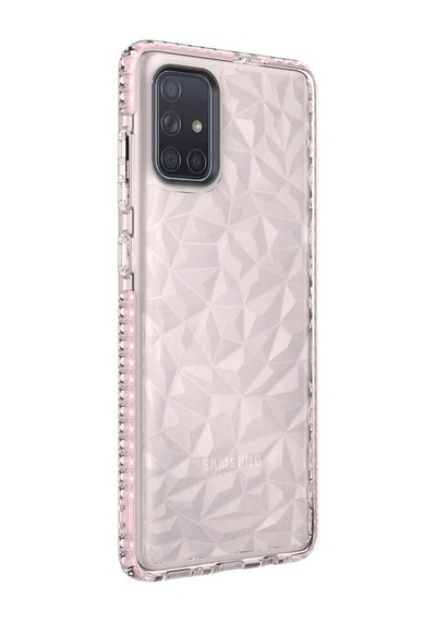 Galaxy A51 Kılıf Zore Buzz Kapak Pembe