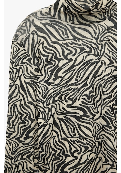 Koton Slim Fit Uzun Kollu Yarı Transparan Dik Yaka Zebra Desenli Bluz Bej Desenli 7wak50310ek Ekru Koton Slim Fit Uzun Kollu Yarı Transparan Dik Yaka Zebra Desenli Bluz Bej Desenli 7wak50310ek Ekru