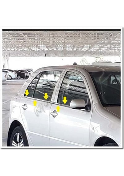 Db Chrome Skoda Fabia Hb Cam Çıtası Nikelajı 2000-2007 4 Parça P.