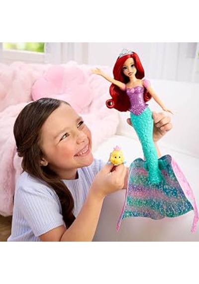 Mattel Disney Prensesi Ariel İnsandan Deniz Kızına Dönüşen Bebek