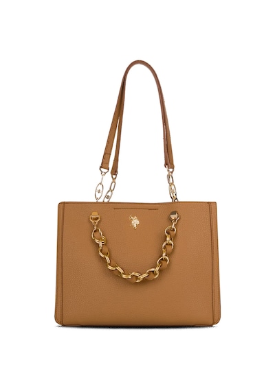 U.S. Polo Assn. U.s. Polo Assn. Kadın Omuz Çantası Camel Us26146 Günlük Şık Tasarım, Hafif Ve Kullanışlı