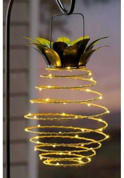 Ananas Görünümlü Güneş Enerjili Dekoratif Peri Led